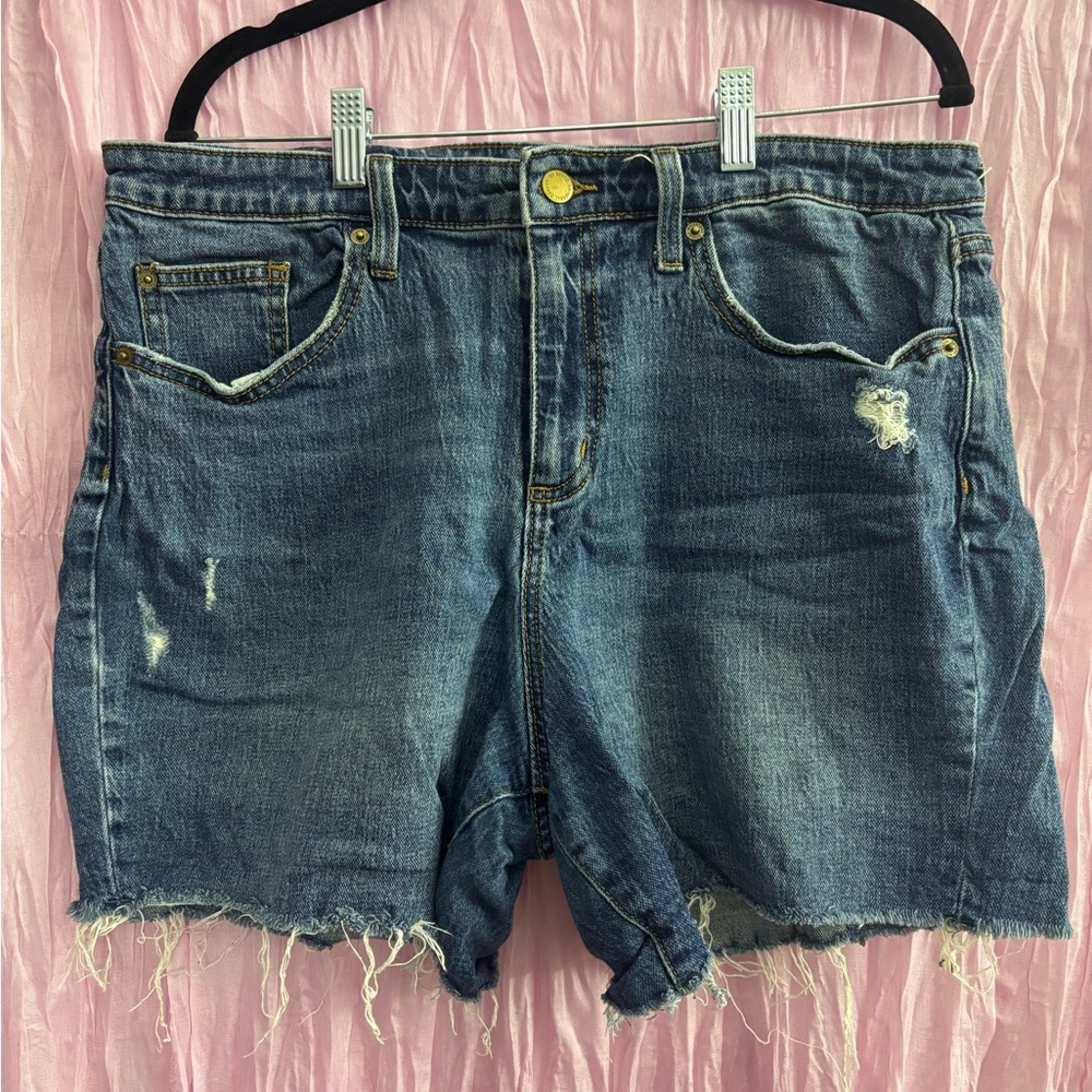 Denim Distressed Women Shorts